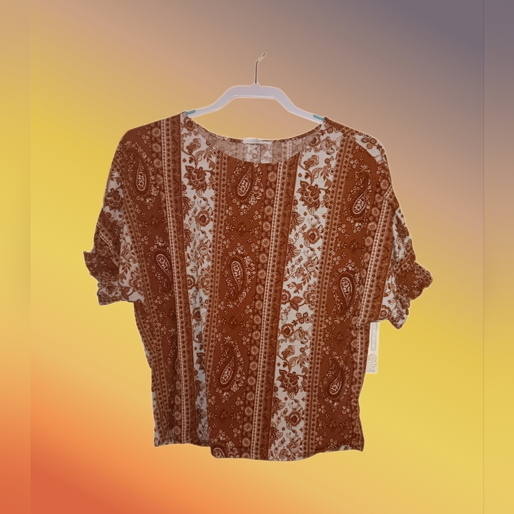 💎 Parallel Skies, Size S, Bohemian print Blouse